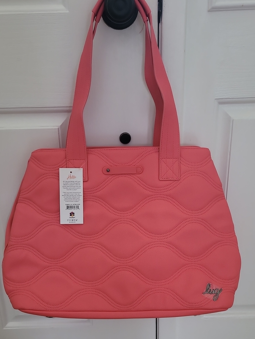 Lug Tempo Matte Luxe VL Tote Bag in Watermelon Icepop